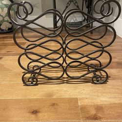 Wrought Iron Wine Rack