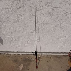 Fishing Rod & Reel Combo – Spinning Setup with Green Line – Used, Good Condition