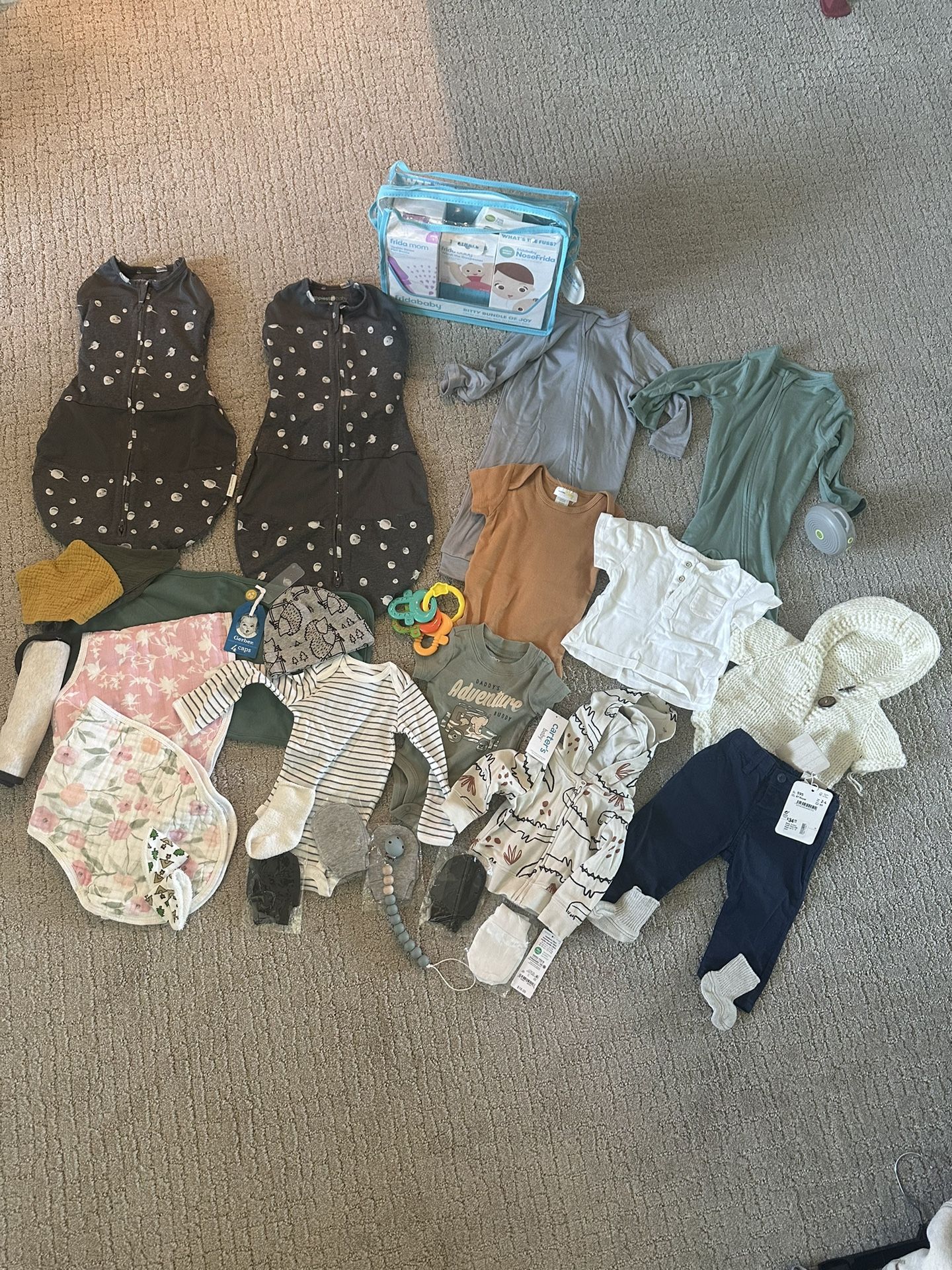 Baby Clothes and supplies (new)