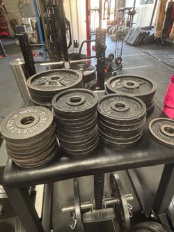 2,887.5 lbs of York, Troy & Sports Authority Olympic Plates