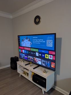 LG Large Screen Smart TV, tv stand