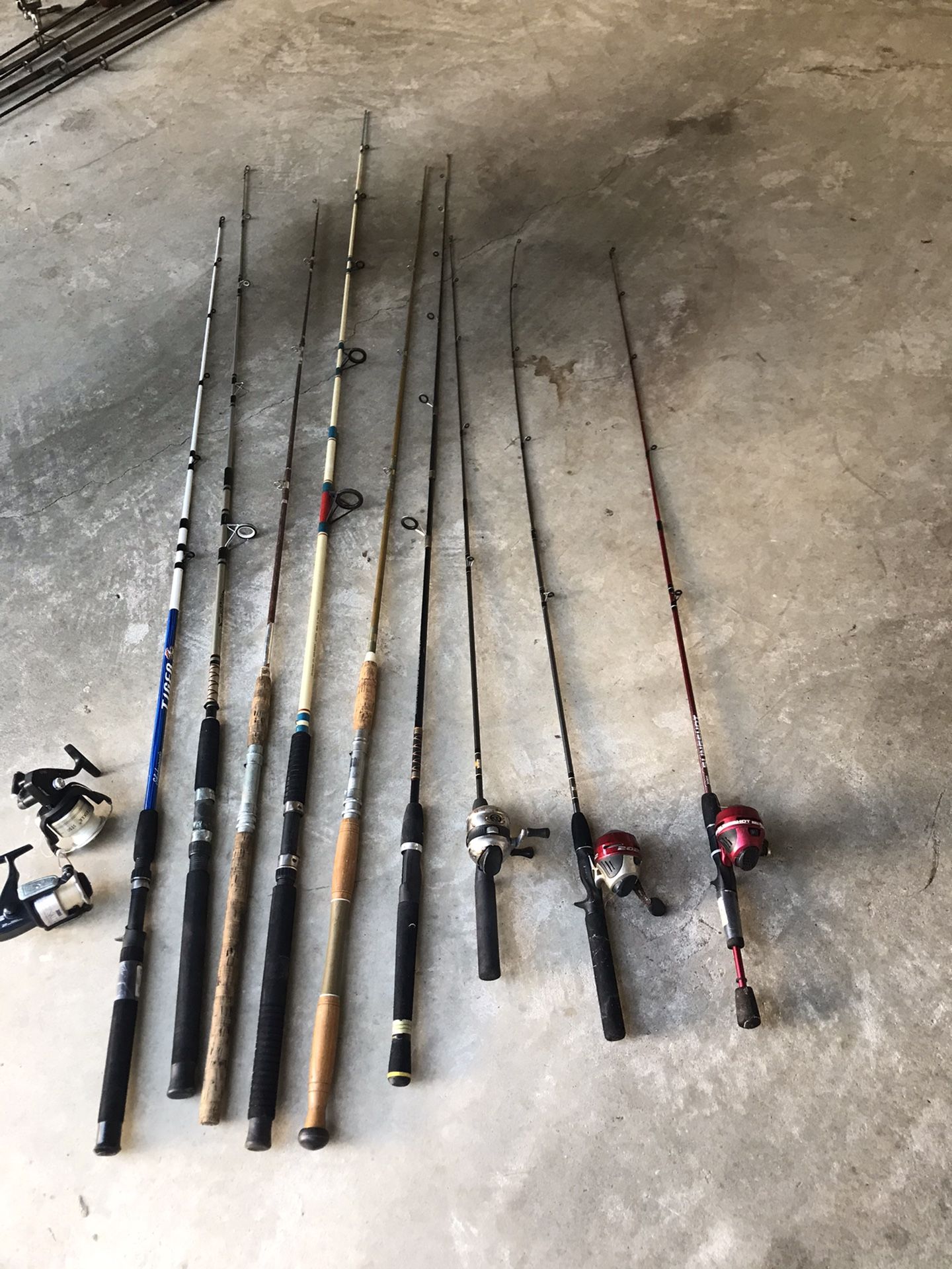 Fishing rods and reels