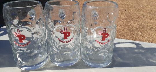 Parkbrau German beer mugs