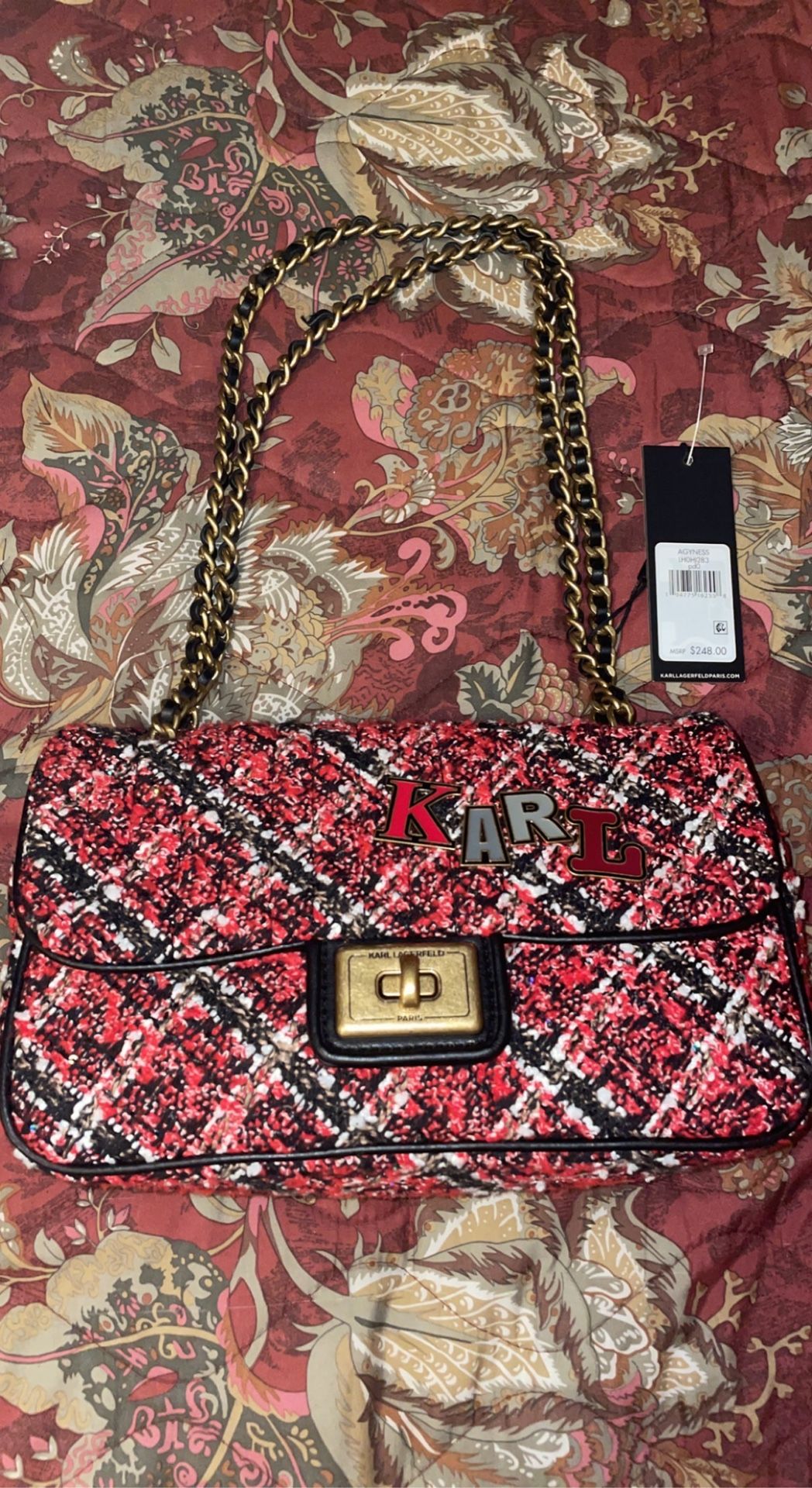 *New With Tags *Karl Lagerfield Shoulder Bag