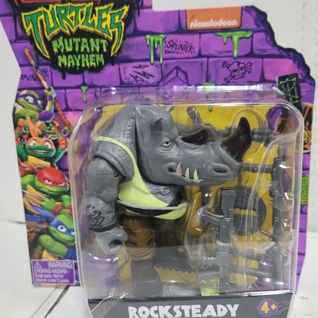 TEENAGE MUTANT NINJA TURTLES MUTANT MAYHEM "ROCKSTEADY" TMNT FIGURE