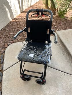Lightweight Folding Transport Wheelchair