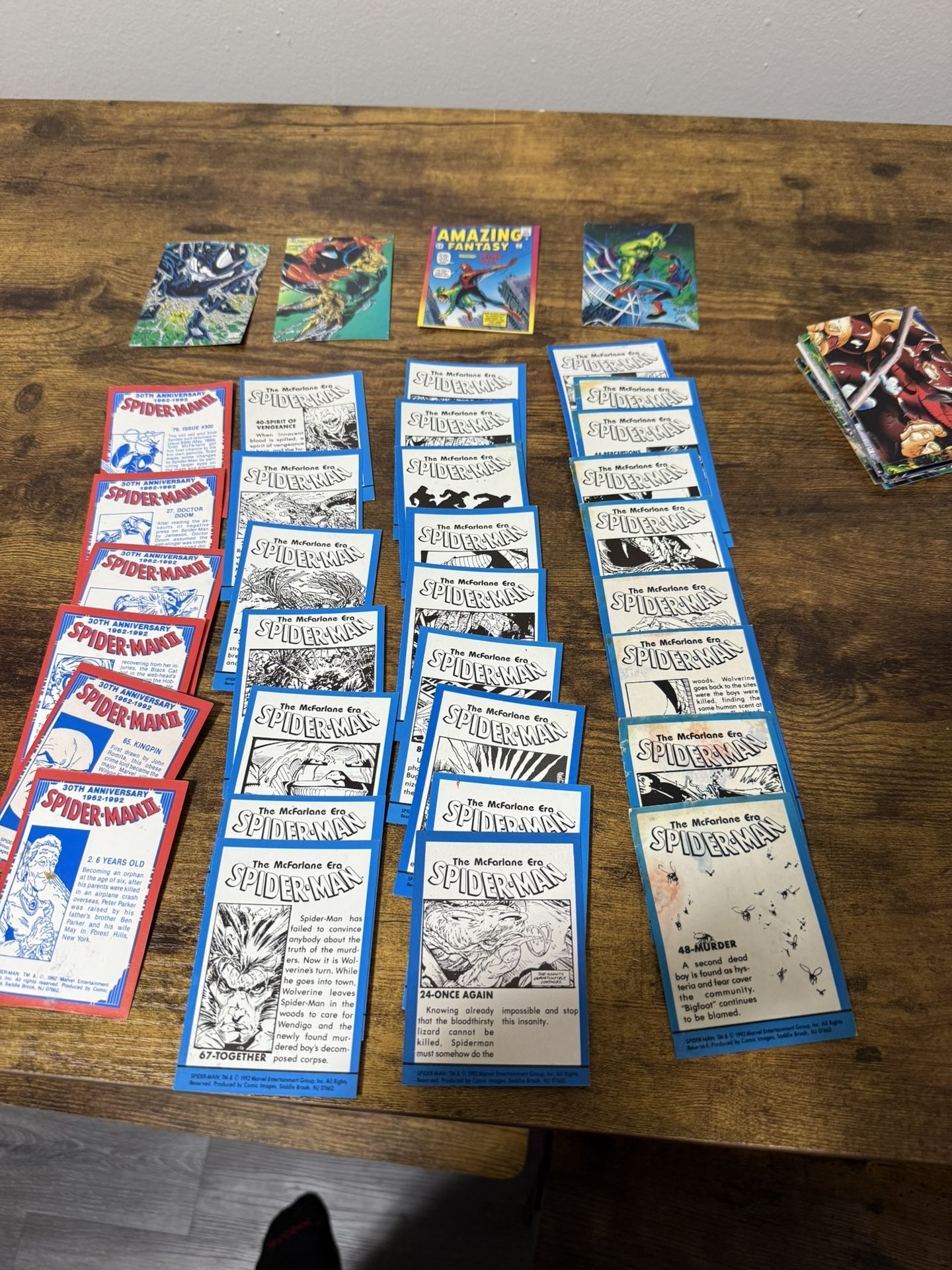 Spider Man 30th Anniversary Trading Cards