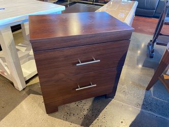 DICKSON FURNITURE Two Drawer Nightstand – Brown