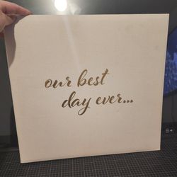 Scrapbook 12"×12" Album-Our Best Day Ever BNWOT 
