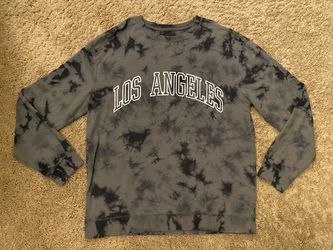 Los Angeles Gray Tie-Dye Sweatshirt Los Angeles Sweater Size Large