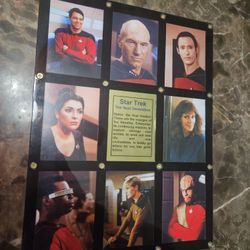 Star Trek Cards Framed