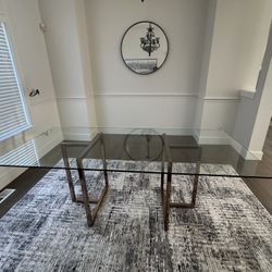 CB2 Glass Dining Table