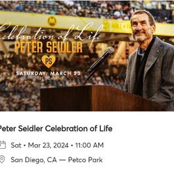 Padres Celebration Of Life Tickets 