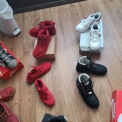 Variety of gymshoes, boots, fliflops, make me an offer..