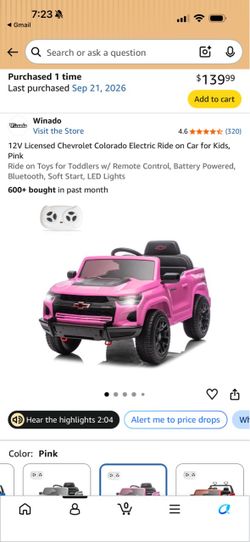 Chevrolet electric car for kids