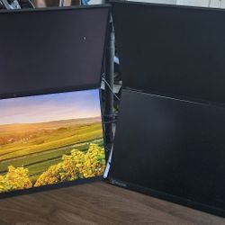 4 Monitors With Mount