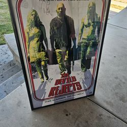 The Devils Rejects Movie Poster Signed By All 3 Plus Rob Zombie 