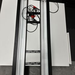 T5 Hybrid 4-Lamp 37 Inch LED Aquarium Light Fixture Mount Kit, Light Mounting Bracket for 18 inch Wide Aquariums, Black