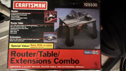 Deluxe Router/Table/Extension Combo New In Box