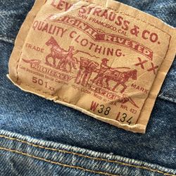 Need Newer Levi’s?  Red Tag 38X34 501xx