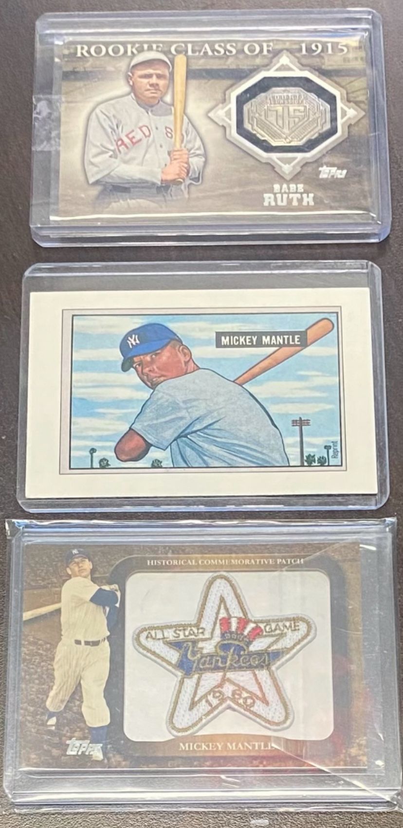 Mickey Mantle & Babe Ruth Cards