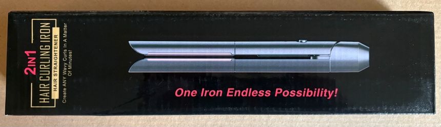 2-in-1 Hair Curling Iron and Straightener