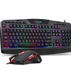 Redragon S101 Gaming Keyboard, M601 Mouse, RGB Backlit Gaming Keyboard, Programmable Backlit Mouse, Value Combo Set