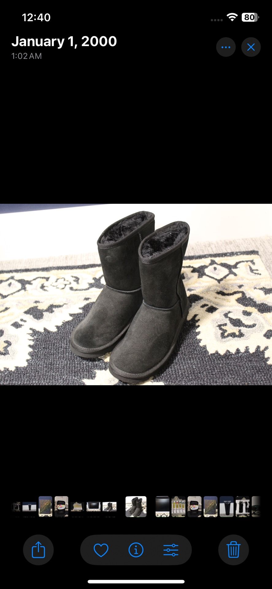 Black Size 7 Boots