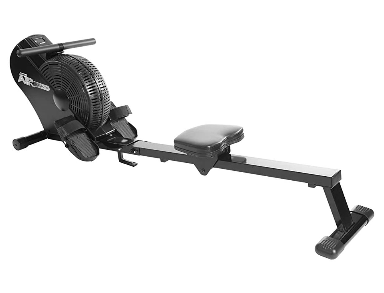 Stamina ATS Air Rower | Rowing Machine | LCD Monitor | Dynamic Air Resistance | Folding Design | Tone Muscle and Improve Heart Health