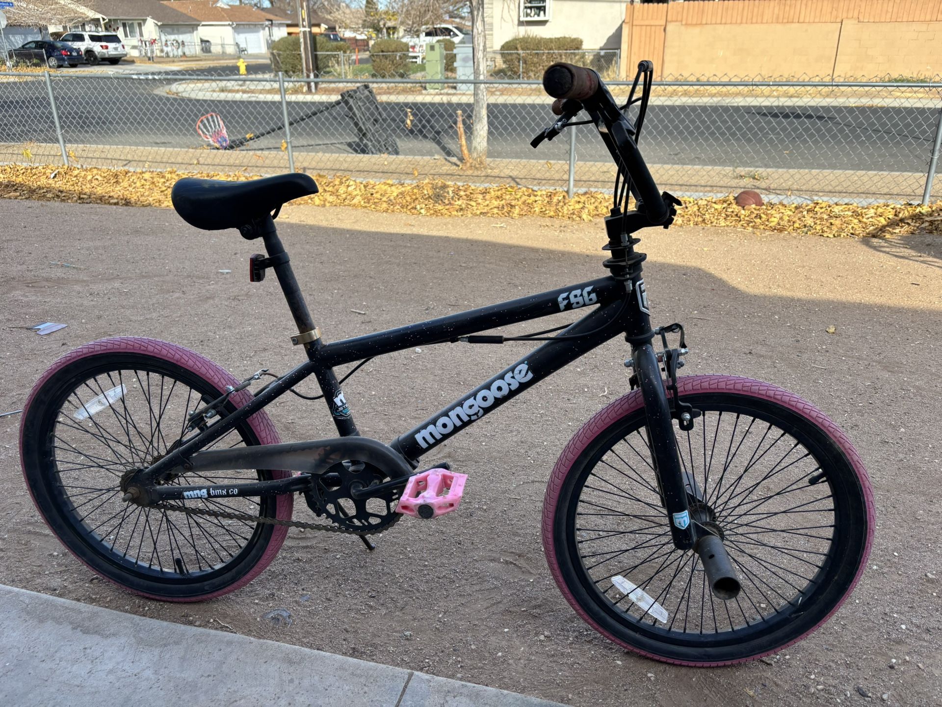 20" BMX Kids Bike Pink An Black 