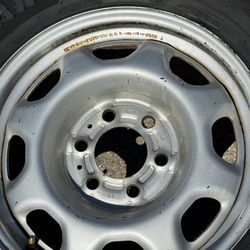 F150 6 lug 265/70R17 Goodyear Wrangler tire and wheel