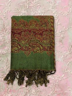 new | olive pashmina scarf
