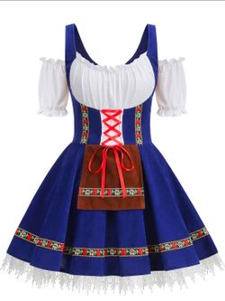 Oktoberfest Dirndl Costume Dress sz XL WOMEN Halloween costume