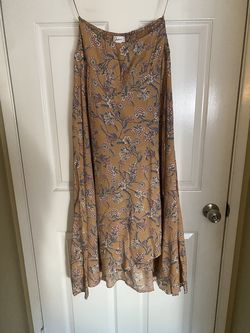 Long Floral Flowy Skirt