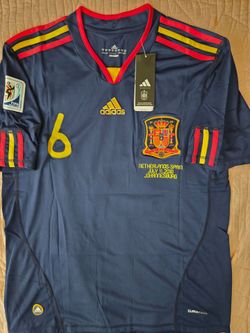 Spain Away Jersey For 2010 World Cup Final