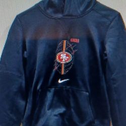 BRAND NEW NIKE SAN FRANCISCO 49ERS YOUTH BOYS 10/12 MEDIUM BLACK PULLOVER 