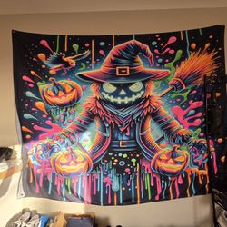 Halloween decor for sale, banners , tapestris , lights , witches