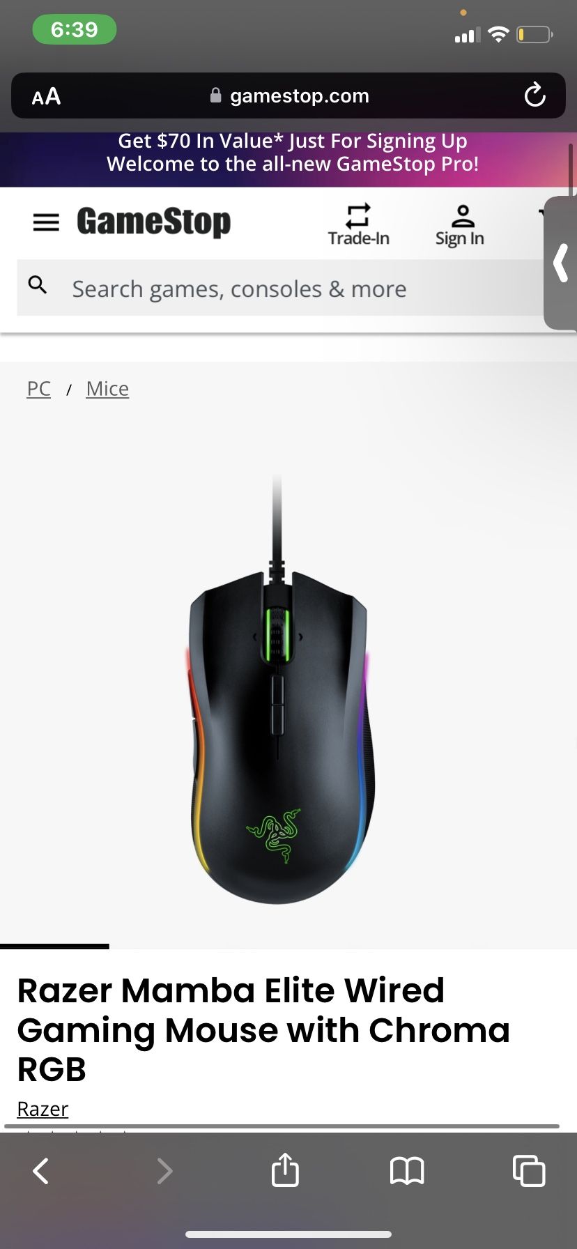 gaming mouse vnds