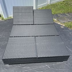Adjustable Full/Queen Outdoor Lounge Tanning Bed Frame