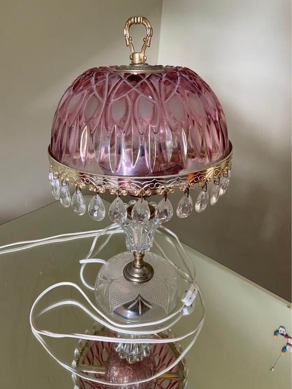 Vintage Pink Lamp