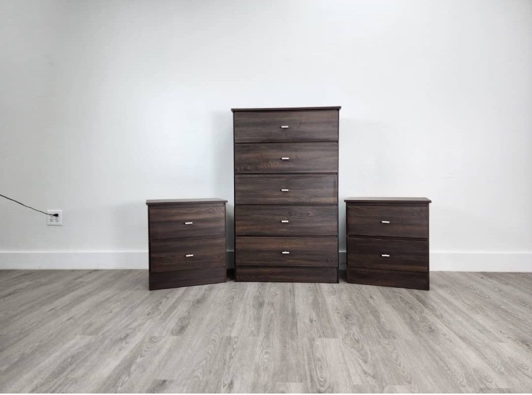Chest Of Drawers And 2 Nightstands