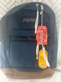 Navy Jansport backpack