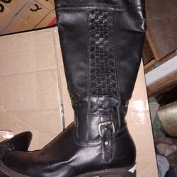 2 Pair Women's Tall Black Boots Size 8 $15/Each
