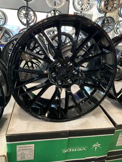 24” Verde DUO Wheels Gloss Black 6lug ONLY💲225