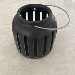 Black Metal Candle Lantern with Handles