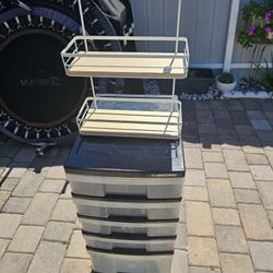 Plastic Drawer And Shelf