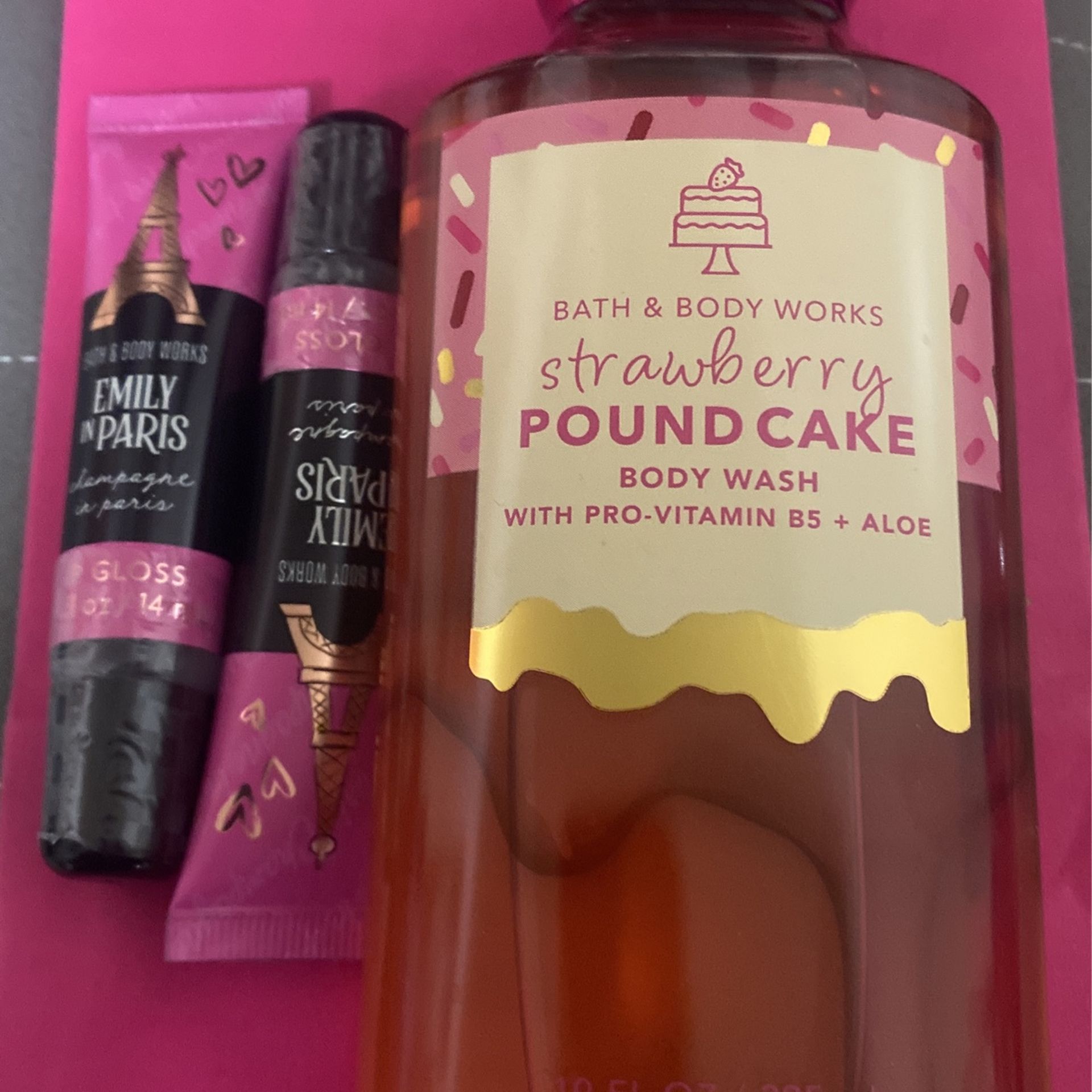Body Wash Bath And Body Lip Gloss