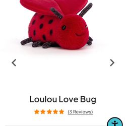 Lou Lou Lovebug Jellycat