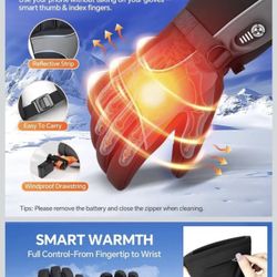 Brand new Heated Gloves for Men Women, Rechargeable Battery Heated Gloves with Touchscreen for Hunti