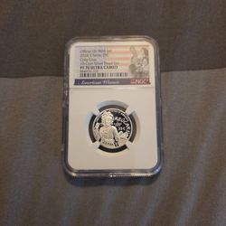 2024 S Silver Quarter featuring Celia Cruz